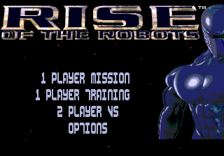 Rise of the Robots Title Screen